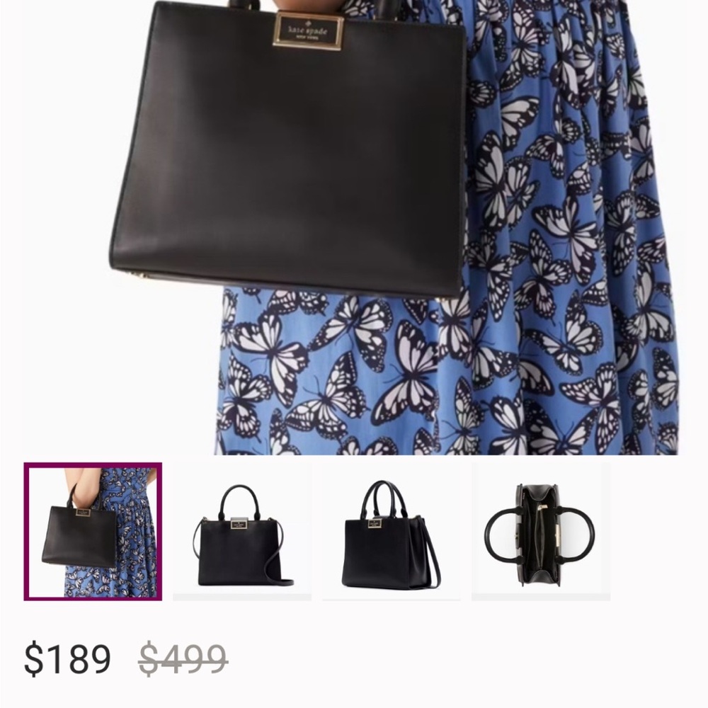 Kate Spade Black Satchel Bag